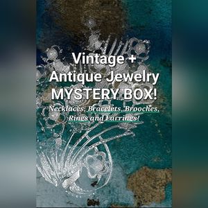 X-LARGE MYSTERY BOX Vintage + Antique Jewelry- Bracelets, Brooches, Necklaces.